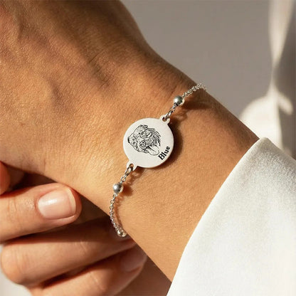 Personalisiertes Haustier-Armband – Portrait- & Namensgravur